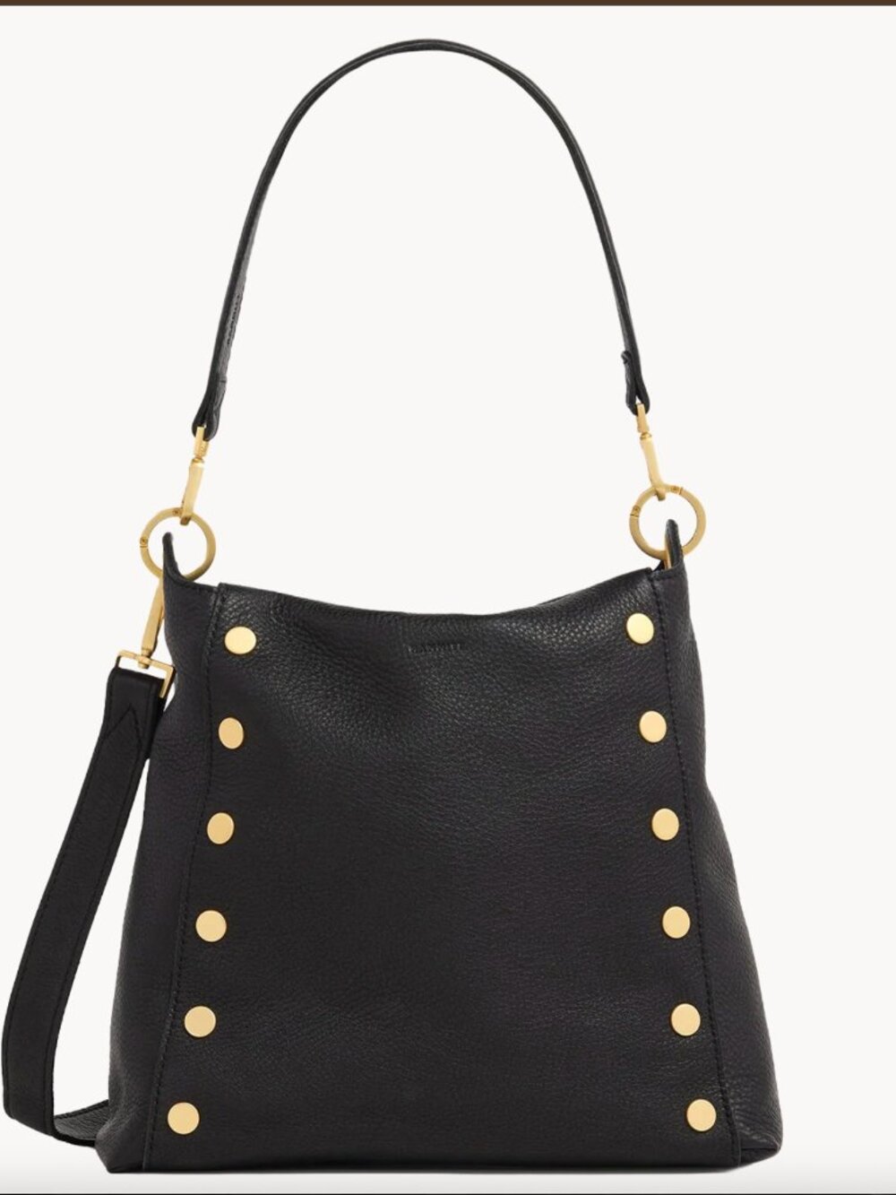 Hammitt Bryant Large Black/Brushed Gold Tote